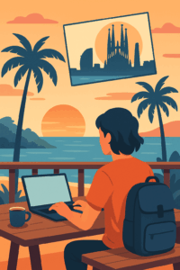 Lee más sobre el artículo Las Aventuras Del Nómada Digital: Una Historia De Éxito Desde Bali Hasta Barcelona