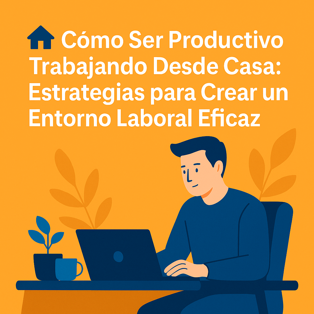 En este momento estás viendo 🏠 Cómo Ser Productivo Trabajando Desde Casa: Estrategias para Crear un Entorno Laboral Eficaz